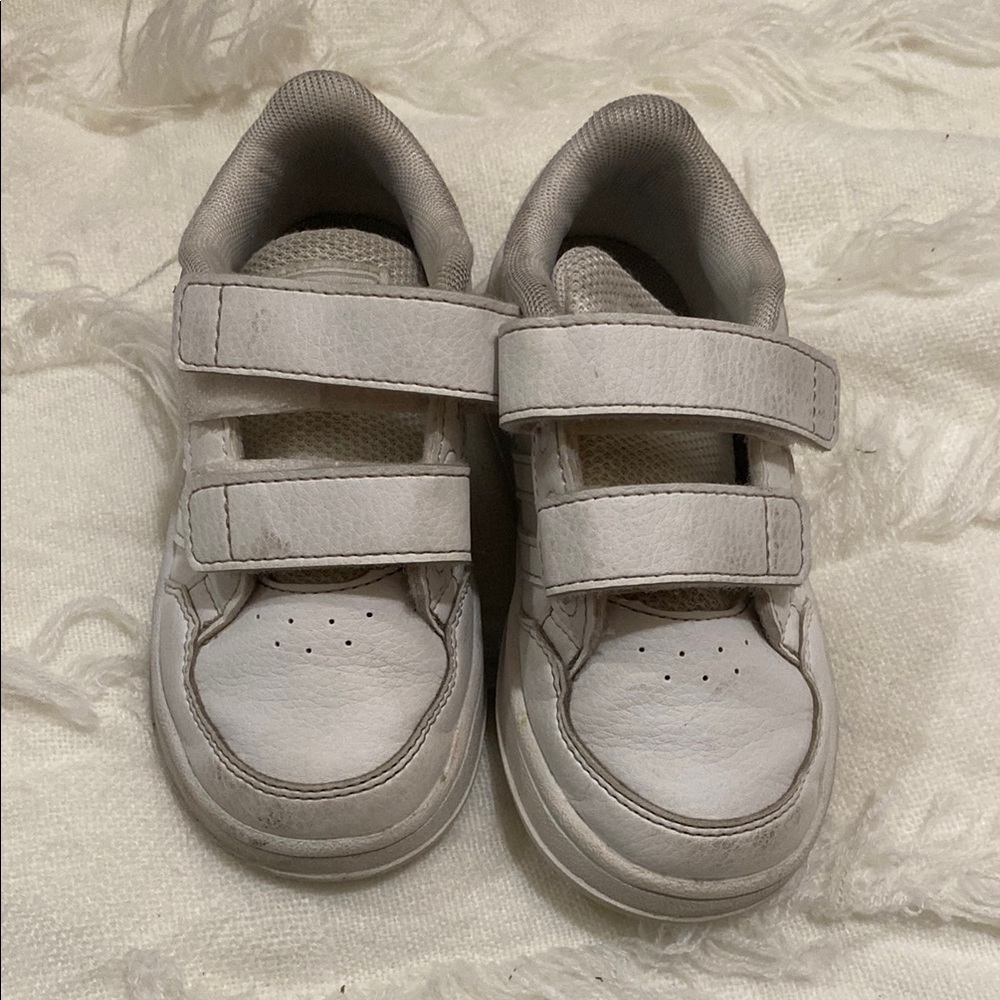 Adidas White Velcro Sneakers for Everyday Comfort